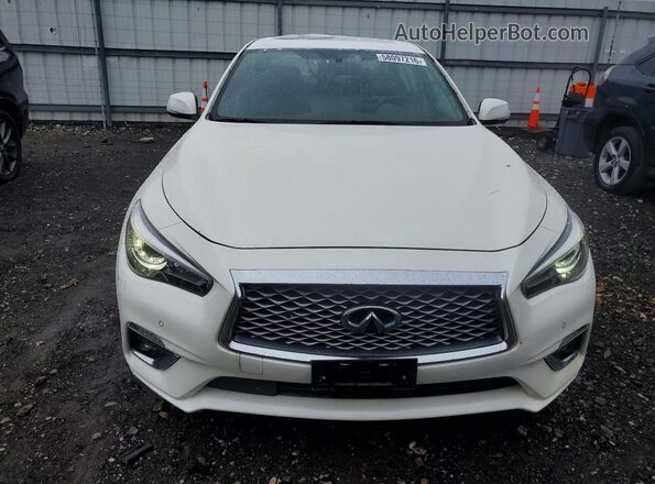 JN1EV7BR2MM755213 2021 INFINITI Q50 White Front view