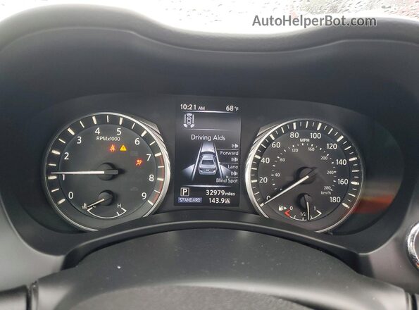 JN1EV7BR2MM755213 2021 INFINITI Q50 White Instrument cluster view