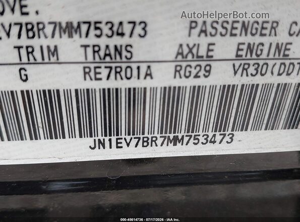 JN1EV7BR7MM753473 2021 INFINITI Q50 Black Engine compartment view