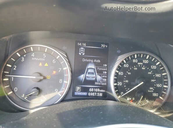 JN1EV7BR7MM753764 2021 INFINITI Q50 Black ხელსაწყოთა პანელის ხედი