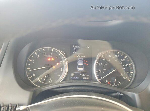 JN1EV7CP0MM706704 2021 INFINITI Q50 Black Instrument cluster view