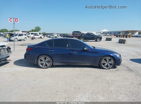 JN1EV7CP0RM600163 2024 INFINITI Q50 Синий Вид задней части салона