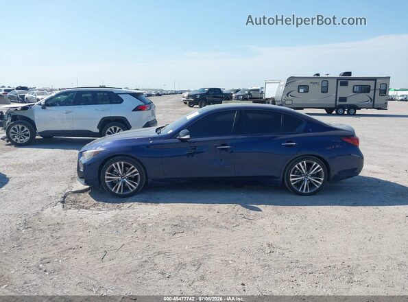 JN1EV7CP0RM600163 2024 INFINITI Q50 Синий Панорамный вид салона 360°