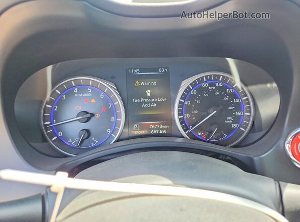 JN1EV7EK0HM364002 2017 INFINITI Q60 Черный Вид щитка приборов