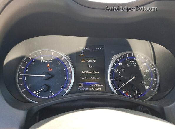 JN1EV7EK0JM340479 2018 INFINITI Q60 Blue Սարքավորումների վահանակի տեսք