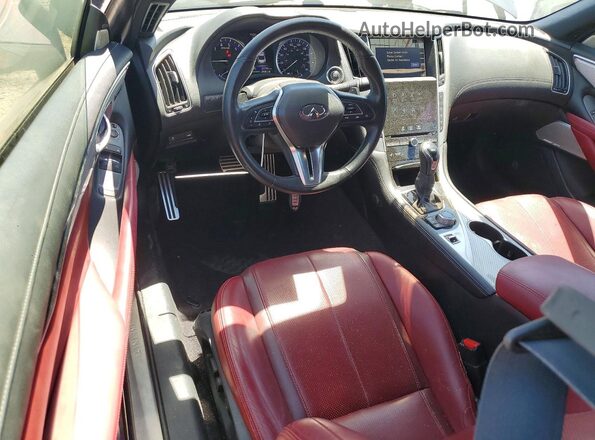 JN1EV7EK0JM340479 2018 INFINITI Q60 Blue Առջևի վահանակի տեսք