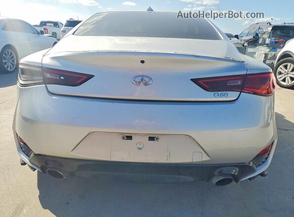 JN1EV7EK0JM341535 2018 INFINITI Q60 Silver Rear view