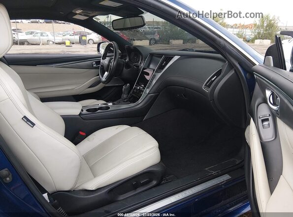 JN1EV7EK2KM231376 2019 INFINITI Q60 Blue Widok wnętrza z przodu