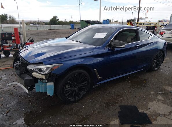 JN1EV7EK2KM231376 2019 INFINITI Q60 Blue Przód lewy