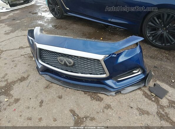 JN1EV7EK2KM231376 2019 INFINITI Q60 Blue Widok deski rozdzielczej