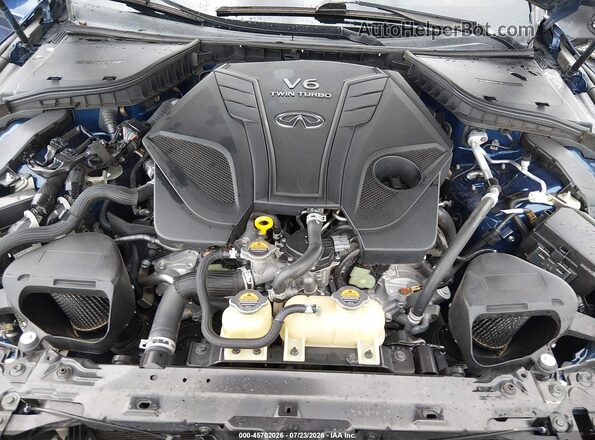 JN1EV7EK2KM231376 2019 INFINITI Q60 Blue Widok z tyłu