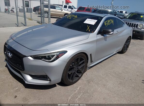 JN1EV7EK4HM360163 2017 INFINITI Q60 Silver Front left