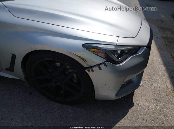 JN1EV7EK4HM360163 2017 INFINITI Q60 Silver Front view