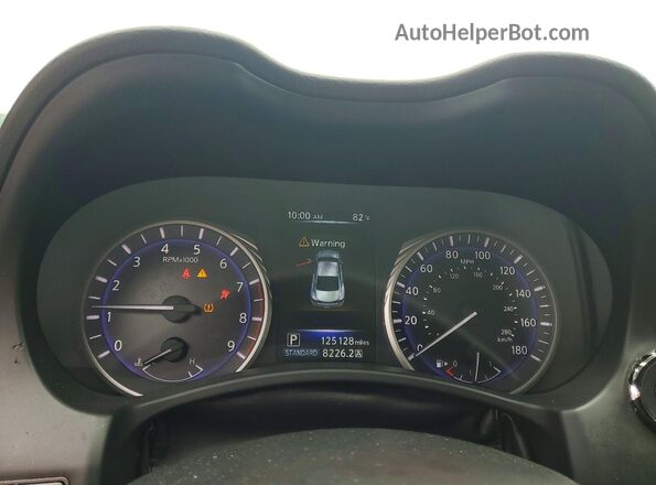 JN1EV7EK7HM363168 2017 INFINITI Q60 Silver Widok zestawu wskaźników