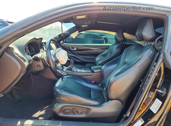 JN1EV7EK7JM341810 2018 INFINITI Q60 Black Front interior view