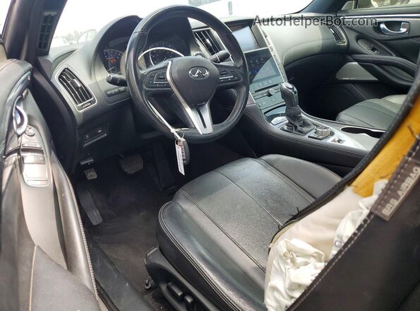 JN1EV7EK8KM230412 2019 INFINITI Q60 White Dashboard view
