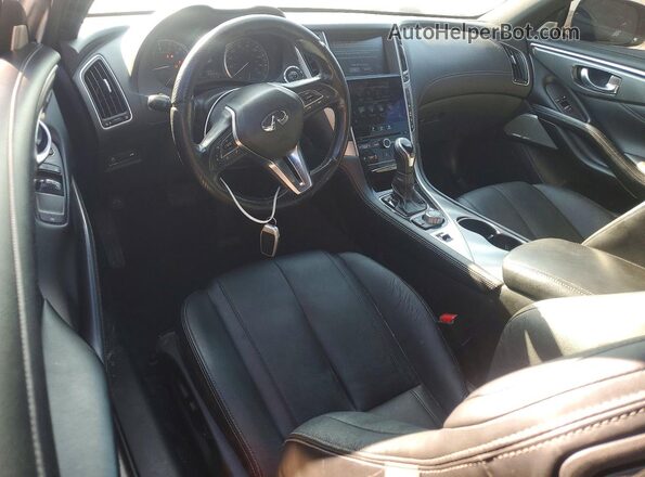 JN1EV7EK9HM360899 2017 INFINITI Q60 Black Widok deski rozdzielczej