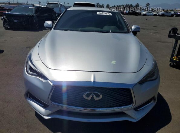 JN1EV7EK9JM340268 2018 INFINITI Q60 Silver Вид спереду