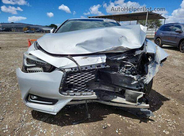 JN1EV7EK9JM340884 2018 INFINITI Q60 Silver Front view