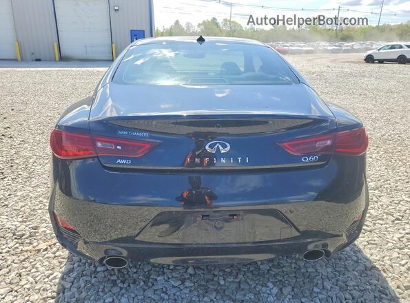 JN1EV7EL0HM553323 2017 INFINITI Q60 Black უკანა ხედი