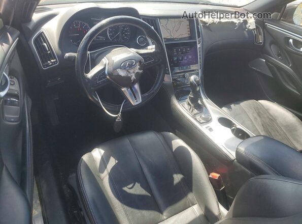 JN1EV7EL0HM553323 2017 INFINITI Q60 Black წინა პანელის ხედი