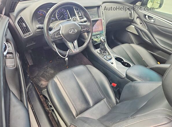 JN1EV7EL0HM554567 2017 INFINITI Q60 White წინა პანელის ხედი