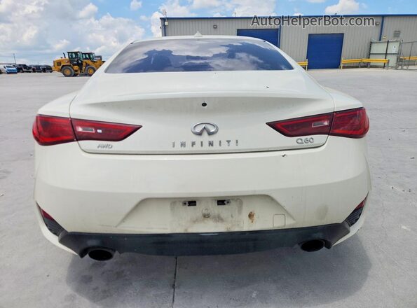 JN1EV7EL0HM554567 2017 INFINITI Q60 White უკანა ხედი