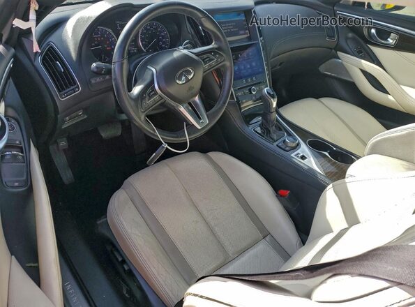 JN1EV7EL1HM550138 2017 INFINITI Q60 Black წინა პანელის ხედი