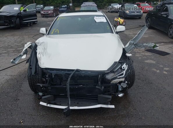 JN1EV7EL1JM390770 2018 INFINITI Q60 White Դիմացի տեսք