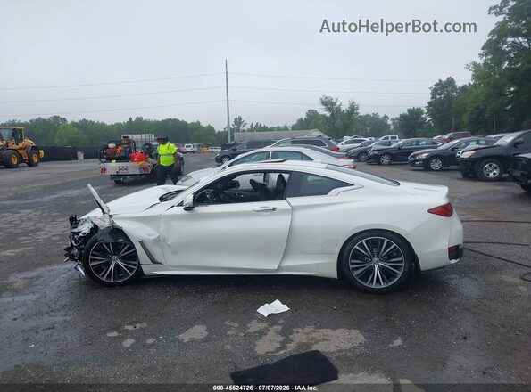 JN1EV7EL1JM390770 2018 INFINITI Q60 White Սալոնի 360 աստիճան տեսք