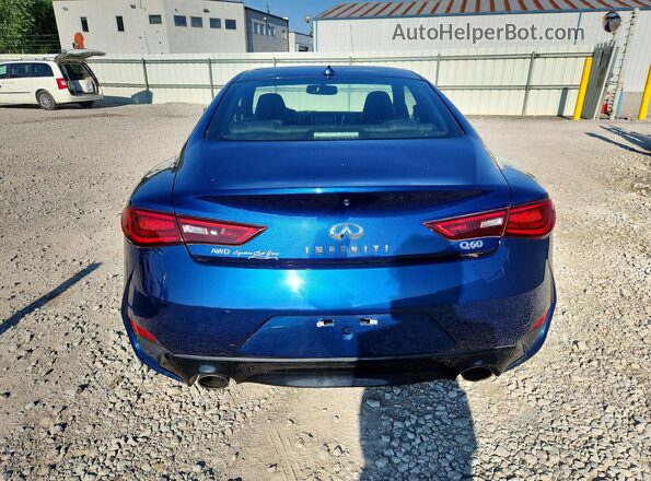 JN1EV7EL4JM390780 2018 INFINITI Q60 Blue Widok z tyłu