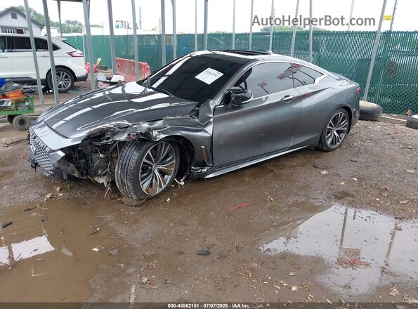 JN1EV7EL7HM553920 2017 INFINITI Q60 Gray Przód lewy