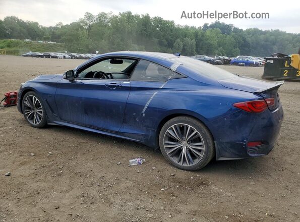 JN1EV7EL8KM290845 2019 INFINITI Q60 Синий Задняя левая четверть