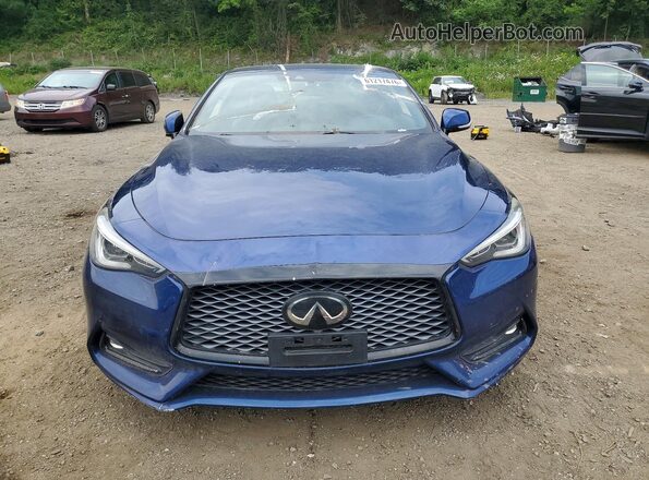 JN1EV7EL8KM290845 2019 INFINITI Q60 Синий Вид спереди