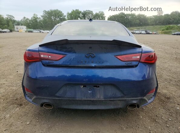 JN1EV7EL8KM290845 2019 INFINITI Q60 Синий Вид сзади