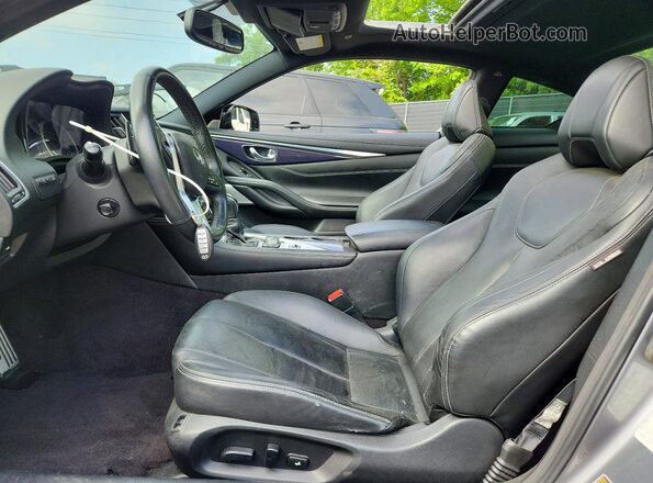 JN1EV7EL9HM553305 2017 INFINITI Q60 Gray Front interior view