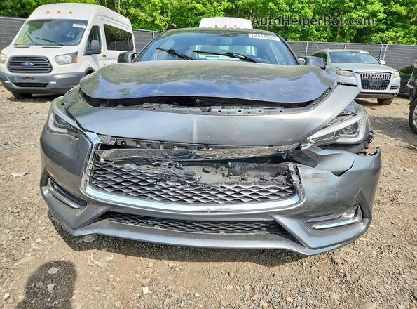JN1EV7EL9HM553305 2017 INFINITI Q60 Gray Front view
