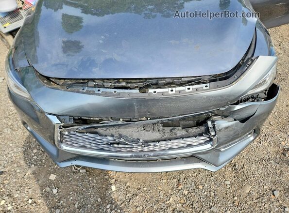 JN1EV7EL9HM553305 2017 INFINITI Q60 Gray Rear interior view