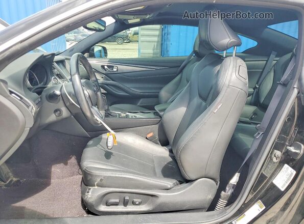JN1EV7EL9JM391391 2018 INFINITI Q60 Black Front interior view