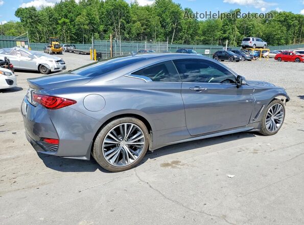 JN1EV7ELXJM390198 2018 INFINITI Q60 Серый Задняя правая четверть