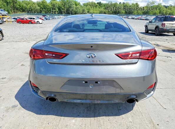 JN1EV7ELXJM390198 2018 INFINITI Q60 Серый Вид сзади
