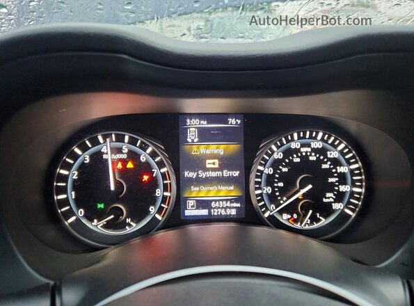 JN1EV7KK5MM410681 2021 INFINITI Q60 Blue Instrument cluster view