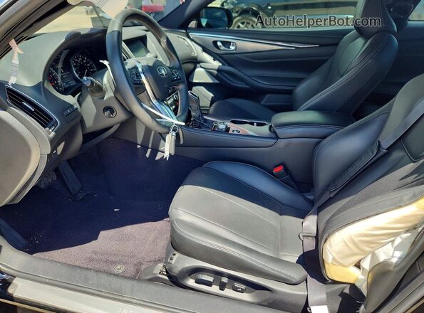 JN1EV7KK7MM411086 2021 INFINITI Q60 Black Front interior view