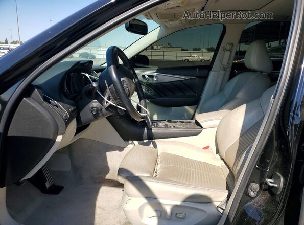 JN1FV7AP0GM420797 2016 INFINITI Q50 Black წინა სალონის ხედი
