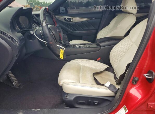 JN1FV7AP0KM760914 2019 INFINITI Q50 Red Widok wnętrza z przodu