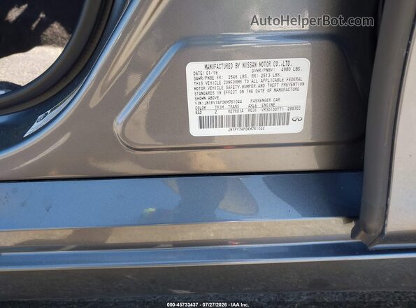 JN1FV7AP0KM761044 2019 INFINITI Q50 Gray Vista del compartimento del motor