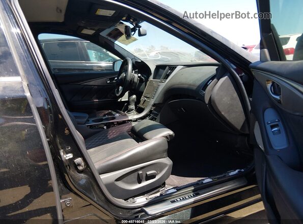 JN1FV7AP1KM760694 2019 INFINITI Q50 Black წინა სალონის ხედი
