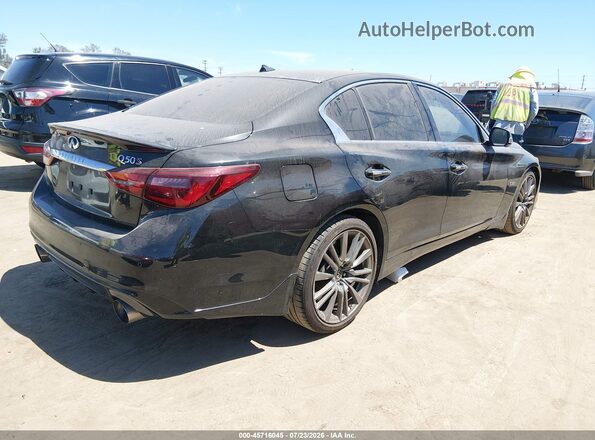 JN1FV7AP1KM760694 2019 INFINITI Q50 Black უკანა მარჯვენა