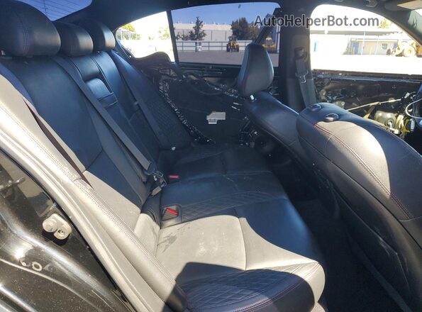JN1FV7AP2JM460161 2018 INFINITI Q50 Black Vista de los asientos traseros
