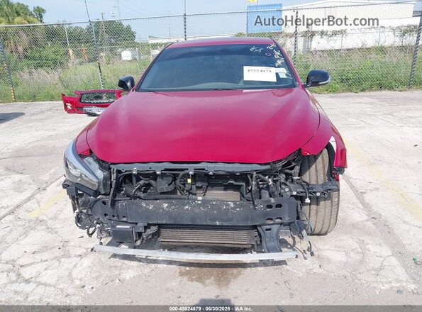 JN1FV7AP2JM460936 2018 INFINITI Q50 Red წინა ხედი